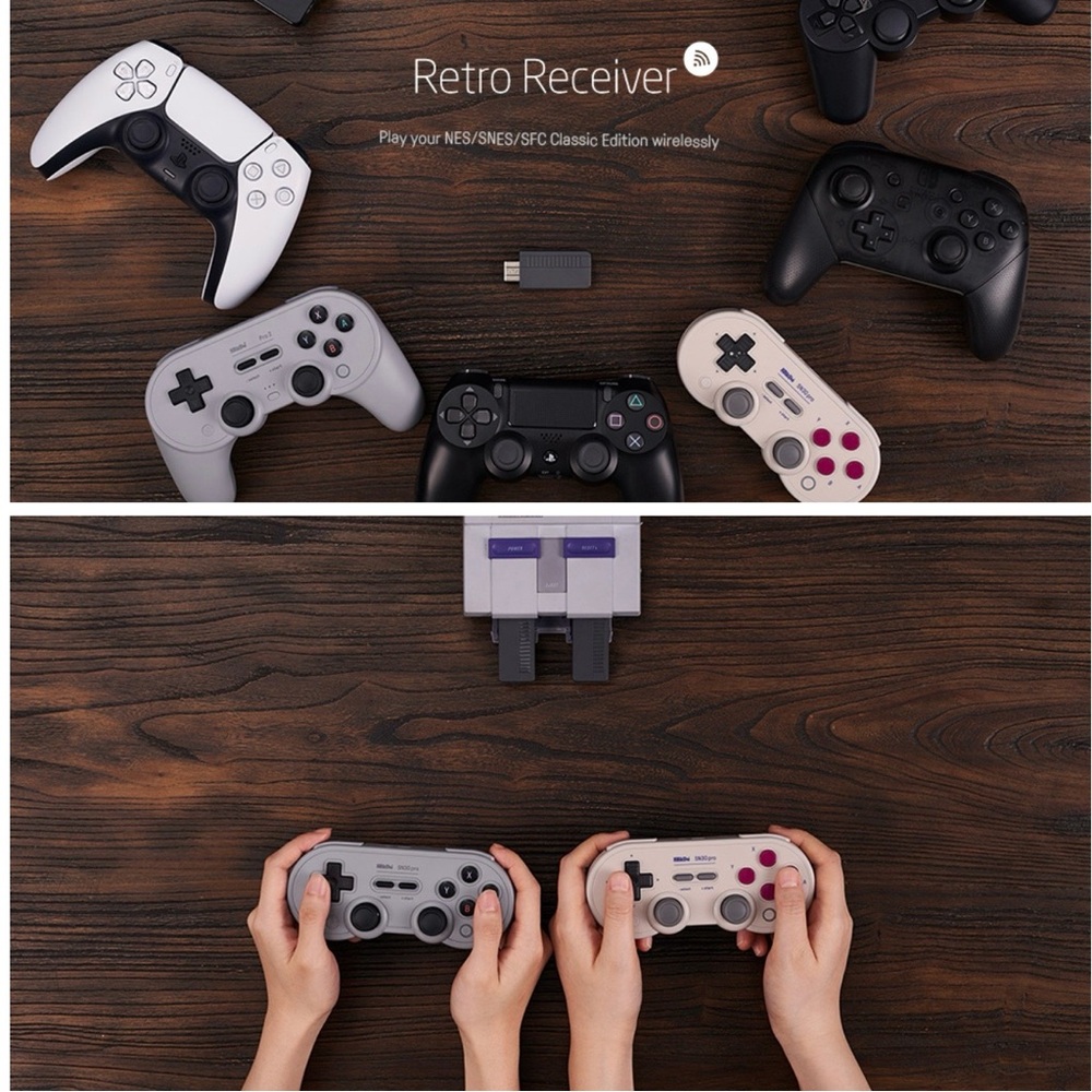 8BitDo Retro Receiver
for NES/SNES/SFC Classic Edition
